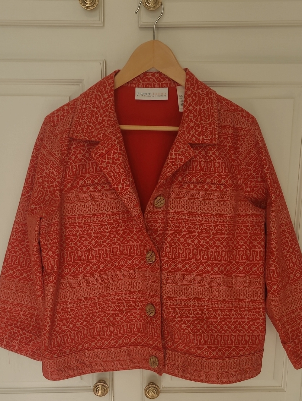Vintage First Issue-- A Liz Claiborne Company 100% Cotton Blazer